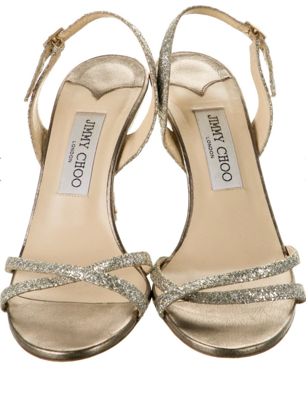 Jimmy Choo Glitter Slingback Heels